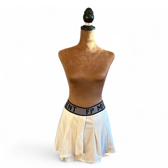 Elegant FP Movement by Free People Cream Skater Skirt